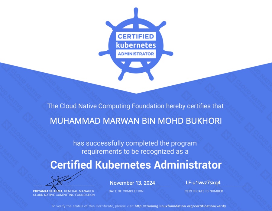Certified Kubernetes Administrator (CKA)